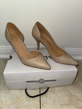 Aldo Taupe Pointed-Toe D'Orsay Pumps